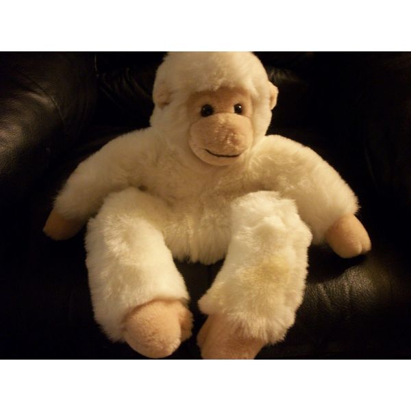 Amazing Monkey Hand Puppet beautiful colors stuffed animal large 14" inches tall