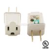 2/pk Topzone Ground Adapter Connects a 2 Wire Sponge Plug  to a 3 Wire Ground