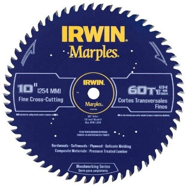 Irwin 1807369 Marples 10-Inch 60-Tooth with Raker Tooth Circular Saw Blade