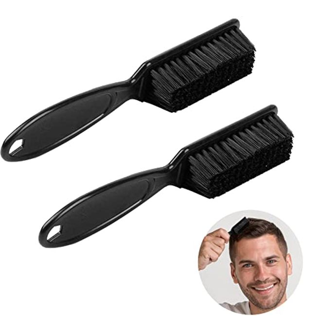 Beard Brush Barber Men Hair Comb Barber Tool Scissors Fade Brush Cleaning  Useful