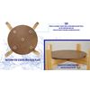 New Wave Enviro Natural Wood Water Dispenser Counter Stand, Natural Wood Finish, Easy Assembly with included hardware, 7 inch height