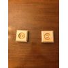 Rosette Blocks Corner Bullseye 3 x 3 x 1 Maple Natural Finish Pair