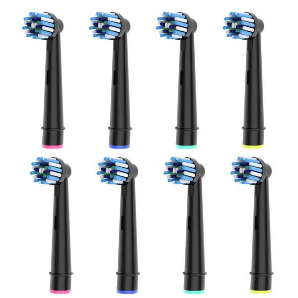 8pcs Cross Clean Brush Heads Compatible with Oral B Electric Toothbrush, Compatible with Cross Action Pro 1000 and Other Oral B Electric Toothbrush.