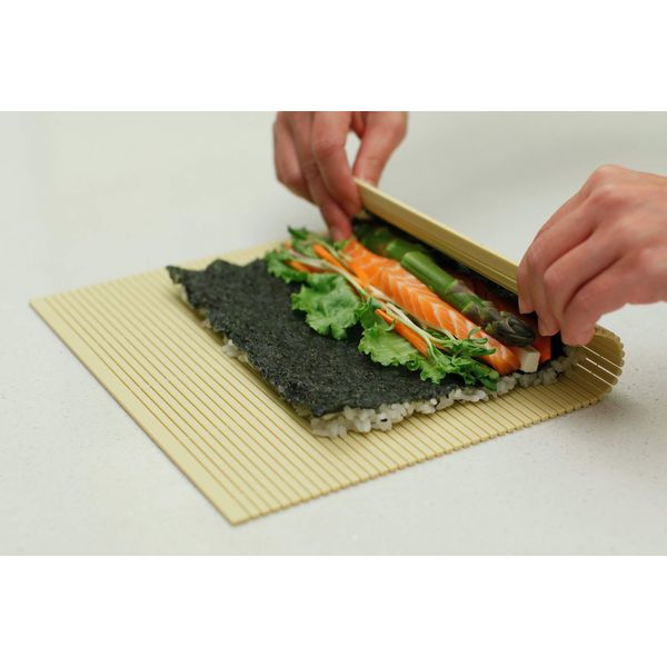 Professional Non-stick Sushi Mat Plastic Sushi Rolling Mat Sushi Mat Roller Makisu Sushi roller 10.5 in x 9.8 in