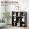 9 Cube Storage Shelf Organizer Wood Bookshelf w/ Back Panel Easy Assembly Brown