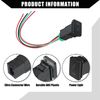 Hihaha Power Button Switch Motor Boat Switch with Cable for Toyota Interior LED Light Switch Panel Waterproof Blue 1 Set