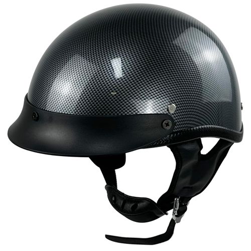 Adult Motorcycle Open Face Motorcycle Helmet with Sun Visor Quick Release Buckle for Cruiser Scooter Chopper Cycling Motocross Helmet DOT Approved (Gray, Large)