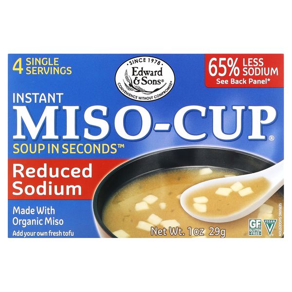 Instant Miso-Cup, Reduced Sodium , 4 Single Servings, 1 oz (29 g)