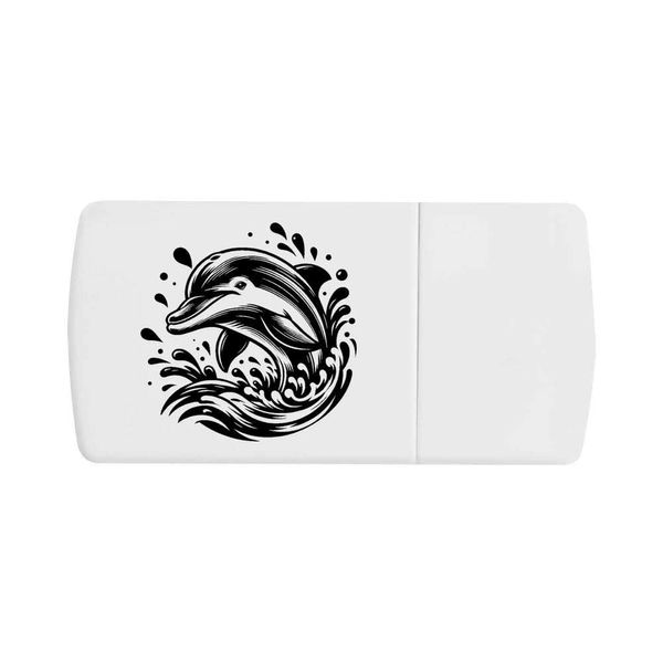 'Playful Dolphin' Pill Box with Tablet Splitter (PI00028634)