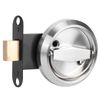 Double Sided Lock, Stainless Steel Door Lock for Bathroom Use(Silver (with Lock))