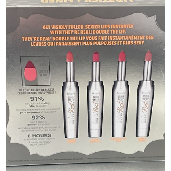 Benefit They're Real Big Sexy Lip Kit Four Shades of Lipstick & Liner