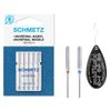 Universal (Regular/Standard) Sewing Machine Needles, Various Assorted Mixed Sizes 80/12 (3) & 90/14 (2), Includes Large Needle Threader
