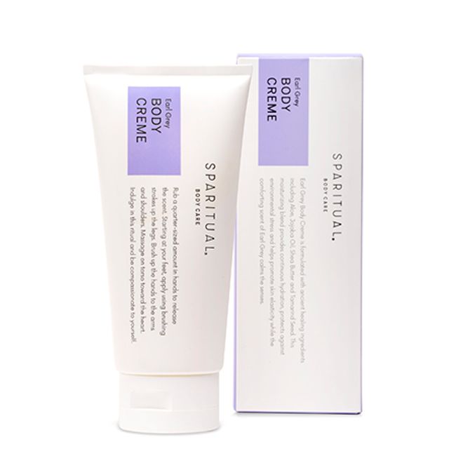 SPARITUAL Body Cream Earl Gray 177ml Organic Vegan Moisturizing Care [Maker order] [Nekoposu not available]