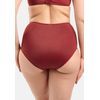 Sans Complexe Damen Elevated Basics Maillot de bain, Culotte Taille Haute, Pomegranate, 36/38