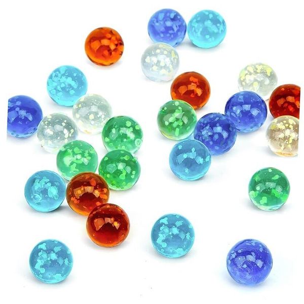 25 PCS Marbles Glow in The Dark, Marbles Bulk Luminous Colorful Glass Marbles