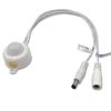 DC 6V 12V-24V 5A PIR Motion Activated Body Sensor Switch with DC Cable for LED Strip Light ((Roundness(with Light Sensor), White)
