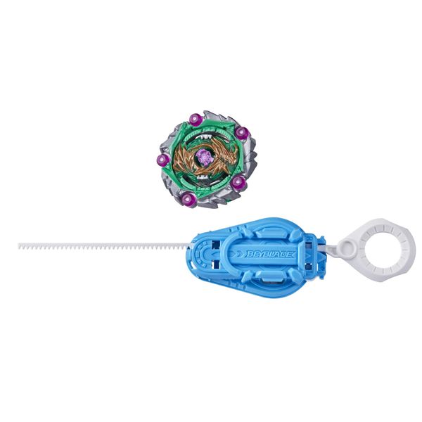 Beyblade Burst Surge Speedstorm Curse Devolos D6 Spinning Top Starter Pack – Balance Type Battling Game Top with Launcher, Toy for Kids