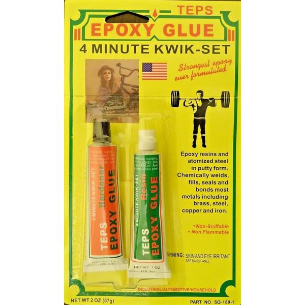 EPOXY GLUE - 4 MINUTE KWIK-SET Metal Steel