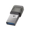 Elecom MF-CAU32032GSV USB Memory, 32 GB USB 3.2 (Gen1) Type-C Cap, Silver