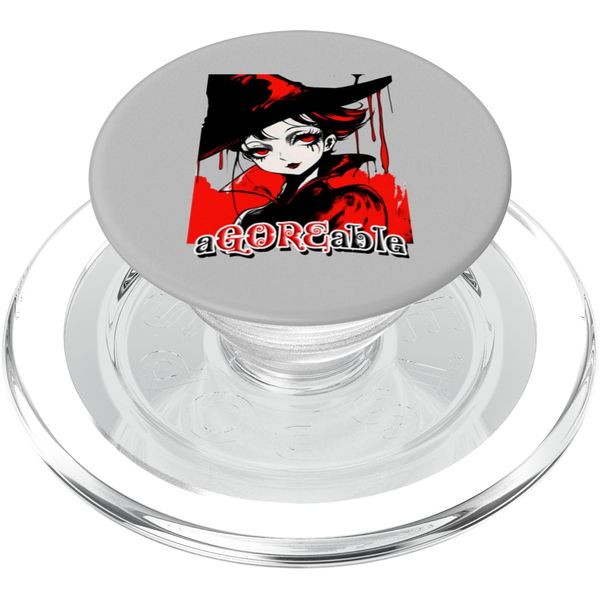 Agoreable Anime Witch Horror Art PopSockets PopGrip for MagSafe
