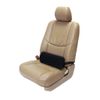 Simply D-Shape Lumbar Cushion, Black, One Size