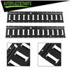 Coat Black E Track Tie Down Rail Kit 2' (2 Pack) Steel For Garages Vans Trailers