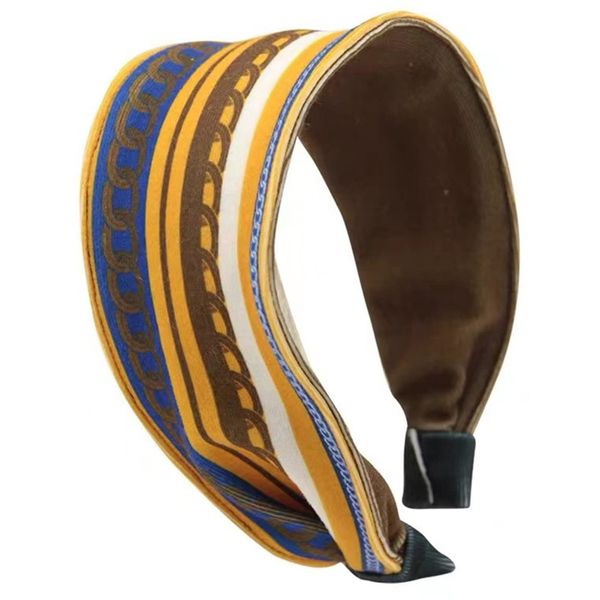 Haarbänder Damen Vintage Breite Haarreifen Retro Stirnband Haarreifen,Blau