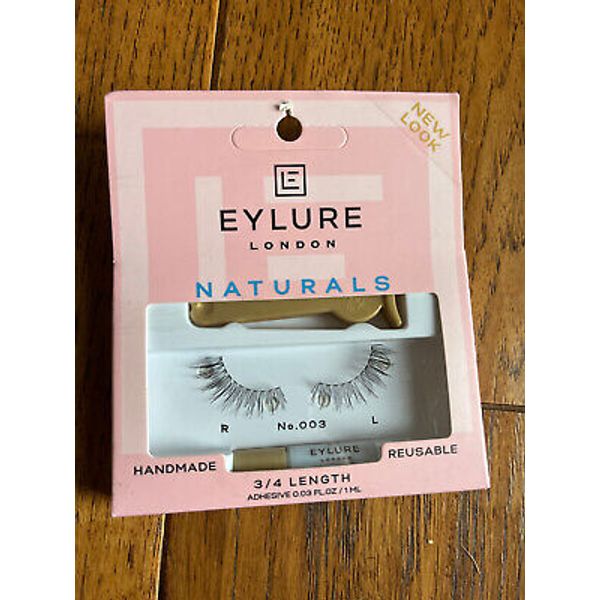 Eylure Naturals False Lashes, Style No. 003, Reusable, Adhesive Included, 1 Pair