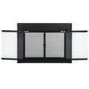 Pleasant Hearth AN-1010 Alpine Fireplace Glass Door, Black, Small