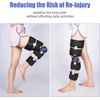 Hinged ROM Knee Brace Post Op Knee Brace Adjustable Knee Immobilizer Support wit