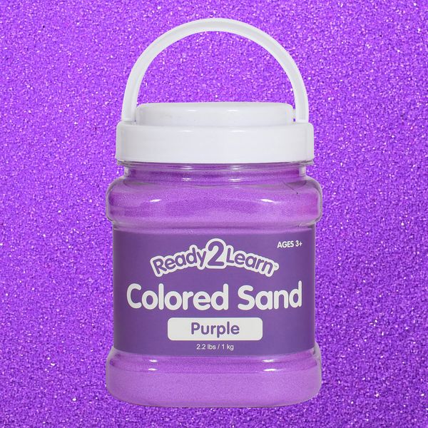 READY 2 LEARN Colored Sand - Purple - 2.2 lbs - Play Sand for Kids - Perfect for Wedding Unity Ceremonies, Crafts, Sensory Bins and Vase Filler