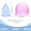 Reusable Silicone Hair Highlighting Cap - Salon Hair Dye Cap & Metal Hook Matting Tipping Hair Styling Tools(Purple)
