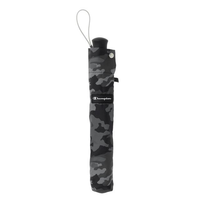 Champion CHS49TP55-N Boys' Camouflage Topless Folding Umbrella, Black, 21.7 inches (55 cm) x 6R