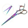 VOCOSTE Hair Scissors Hair Cutting Scissors Professional Barber Scissors Stainless Razor 17cm Multicolor