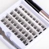 Individual Lashes DIY 45 Cluster Lashes Natural Look C Curl Reusable Fluffy Soft False Eyelashes With Clear Glue Strong Hold 10-16MM