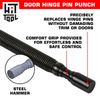 HIT Tool Pro Combo Kit Nail Set with Door Hinge Pin Punch Hammerless Spring Tool