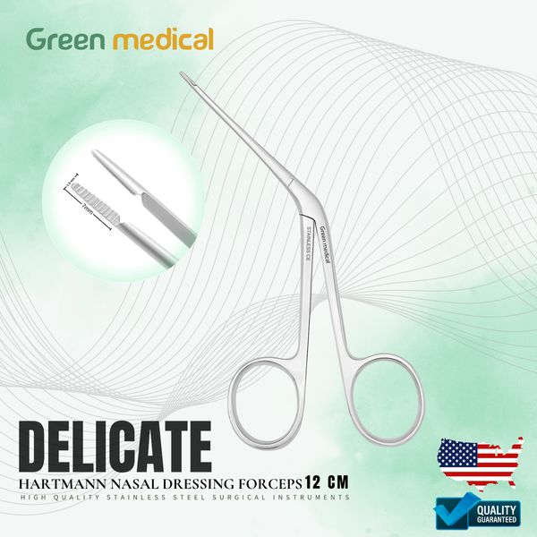 Hartmann Nasal Dressing Forceps Delicate 12 CM Stainless Steel German Grade