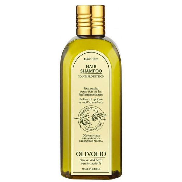 Olivolio Shampoo für gefärbtes Haar (Farbschutz) mit 100% Bio Olivenöl & 84% natürliche Inhaltsstoffe - 200 ml