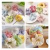 ZHEJIA Hair Elastic Scrunchie Hair Ornament (7 Colors Included) Hair Accessory Fashionable Hair Clip Rubber Band Cute High Elasticity Children Adult Women's Women's Hair Accessory Entrance Ceremony Commuting Commuting Present Mixed Color