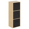 Hartleys 3 Tier Oak Cube Unit - Choice of Storage Boxes