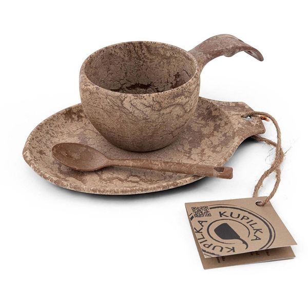 Kupilka 3728034 Outdoor Camping Tableware Set, Gift Box, Brown (BN)