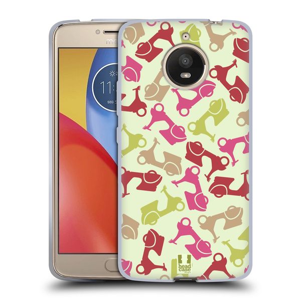 Head Case Designs Motorcycle Vehicular Patterns Soft Gel Case Compatible With Motorola Moto E4 Plus