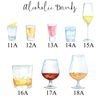 Drinks Family Print, Fun Personalised Watercolour Poster