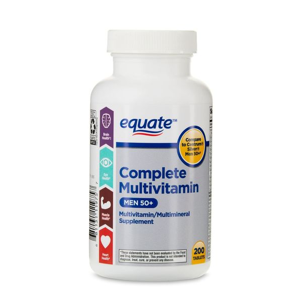 Equate Complete Multivitamin/Multimineral Supplement- Men 50+- 200 count