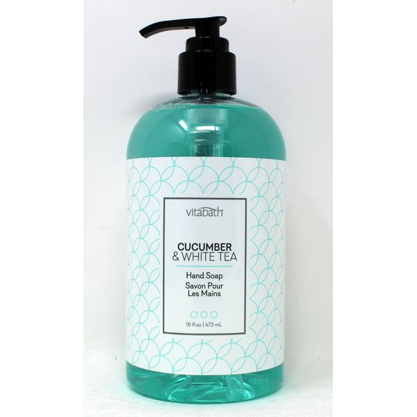 Vitabath Hand Soap Cucumber & White Tea 16 Ounces