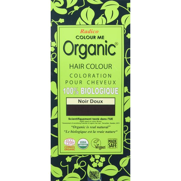 Radico Colour Me Organic Pflanzenhaarfarbe Sanftes Schwarz (bio, vegan, Naturkosmetik) schwarz