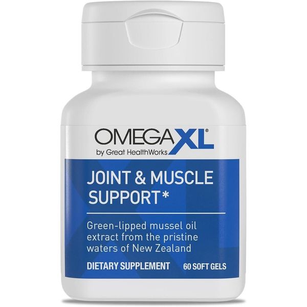 Omega XL Natural Joint Muscle Support Omega 3 Joint Pain Relief 60 Softgels.