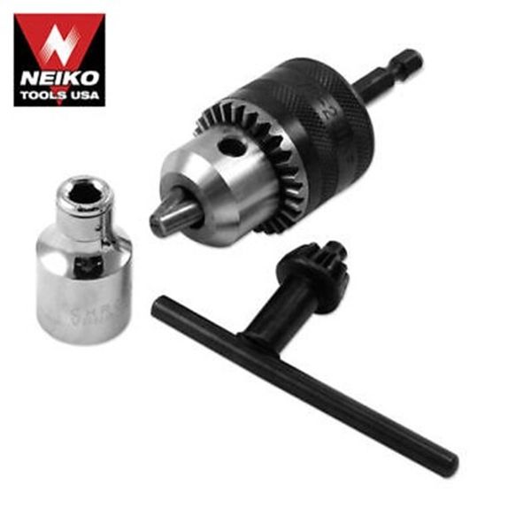 NEW 1/2" 3/8" Power DRILL CHUCK CONVERSION Tool Kit Performance Tools