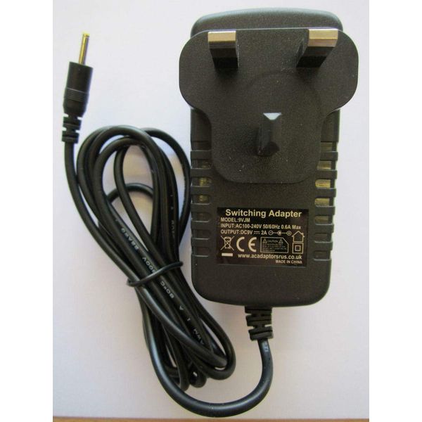Replacement for 9V 1.5A 2A Mains AC-DC Switching Adaptor Charger for Vida Bellatrix Tablet PC