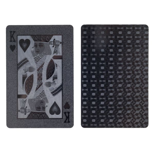 Deck of Black Devil Embossed Poker Playing Cards- Includes Bonus Cut Card